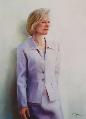 lady in lavender dress