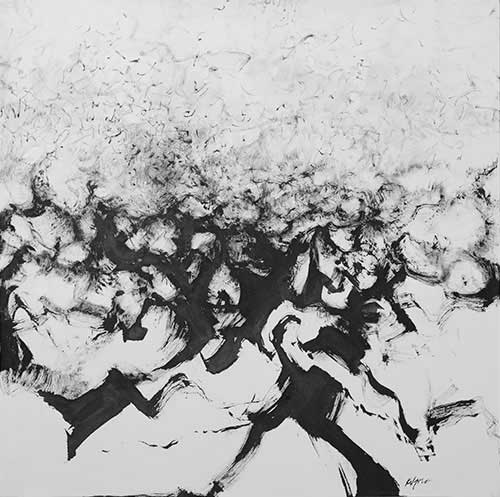 abstract ink drawing